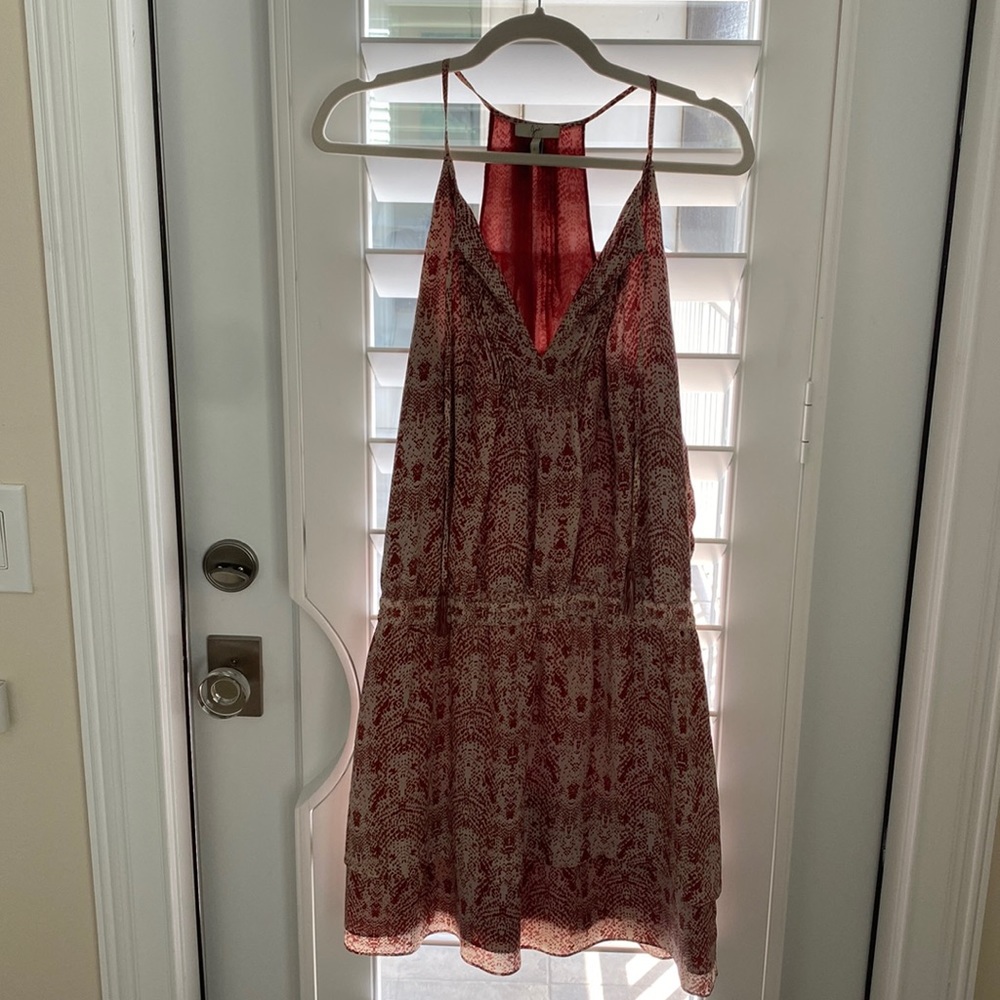 JOIE Jossa Snake-Print Georgette Mini Dress